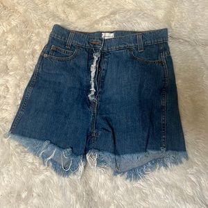 Magda Butrym Summersville High-Rise Denim Shorts